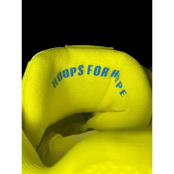 Xtep Jeremy Lin JLin One Hoops For Hope Blue and Yellow Men Basketball Shoes NWT